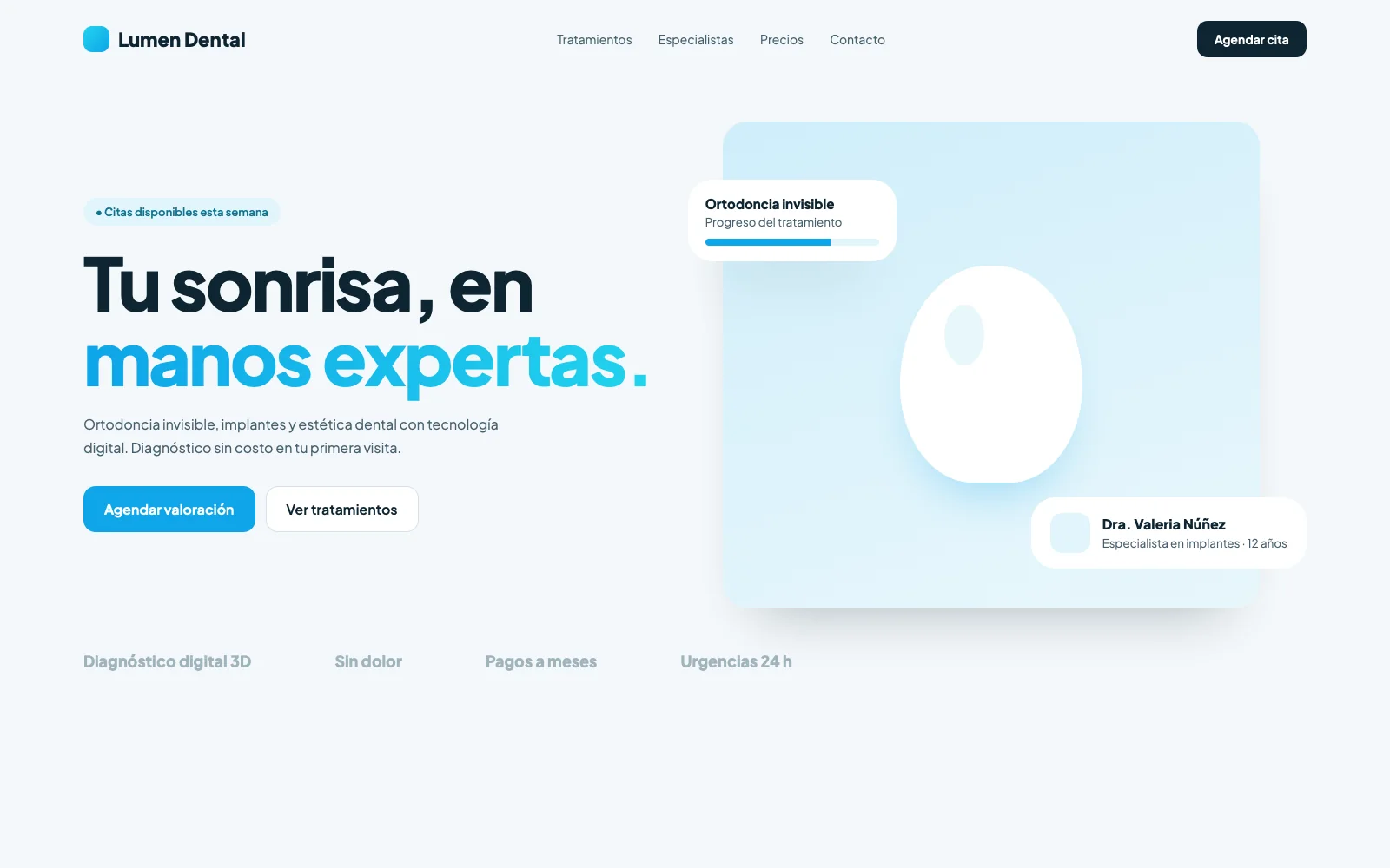 Web de Lumen Dental