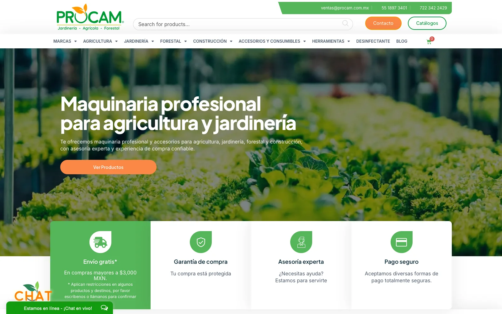 Web de Procam